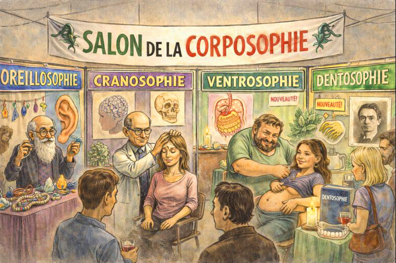 Salon de la Corposophie - stands de pseudo-thérapies